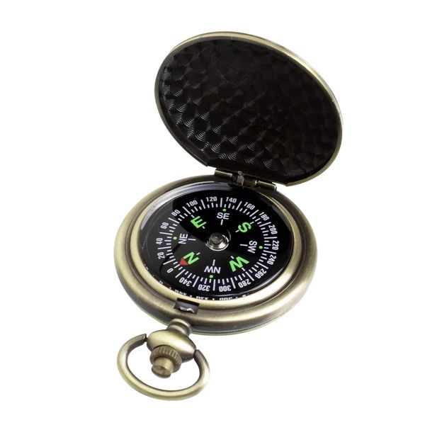 Pocket Waterproof Compass, Glow in Dark Metal Military Survival Gear