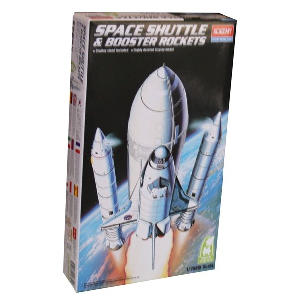 Academy 12707 Space Shuttle & Booster Rockets Kit Snap Tite 1 288 for sale online
