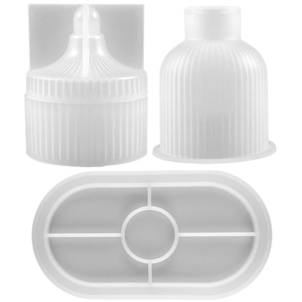 Silicon Jewellery Storage Box and Vase Mold for Resin or Cement - Set of 3