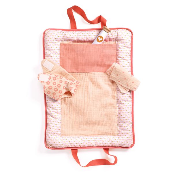 Djeco Pomea Dolls - Changing Bag Pink Peak