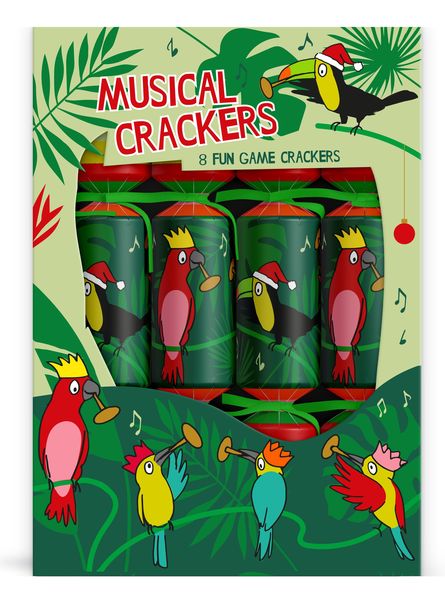 Holly &amp; Ivy Christmas Crackers - Musical Christmas Game