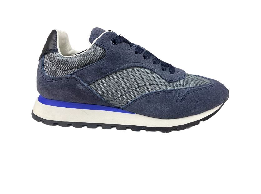 Agusta Triangulo Navy Lace Up Mens Sneakers | Buy Online in South ...