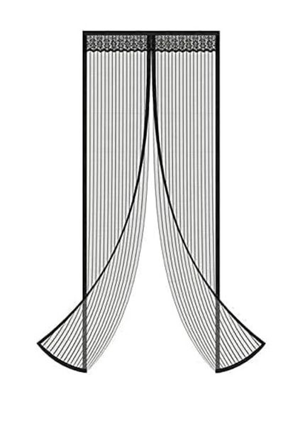 Diker Magnetic Fly Screen Door 220cm x 75cm - Black