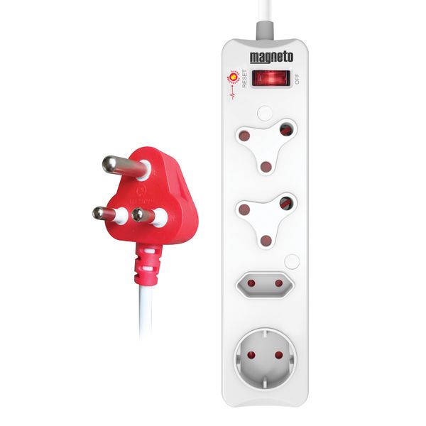 Magneto 4-Way High Surge Protector Multi-Plug