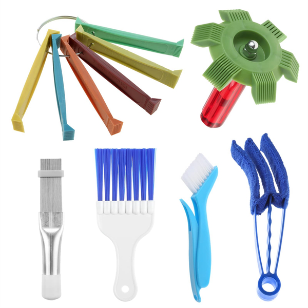 Air Conditioning Brush Tool, Steel AC Evaporator Comb- 6 Piece