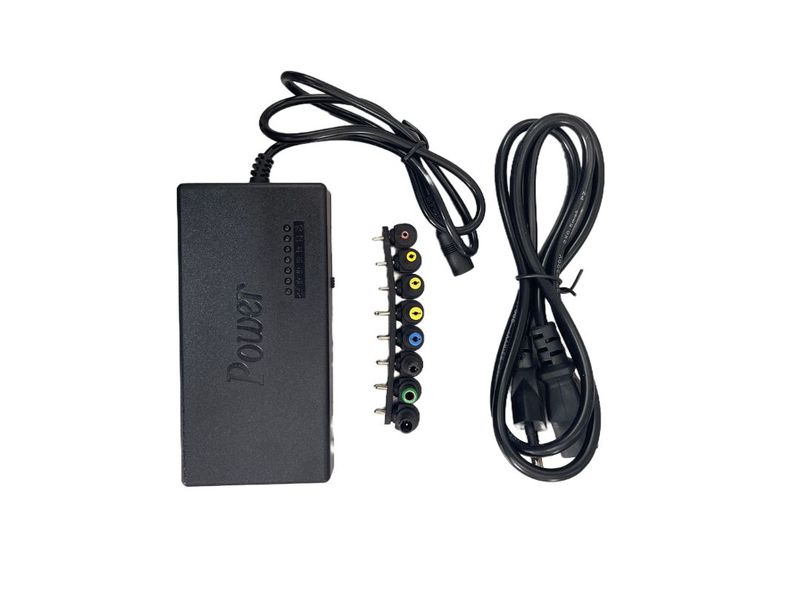 100W Universal Notebook Adapter, 8 Swappable Connectors, 12V-24V Output