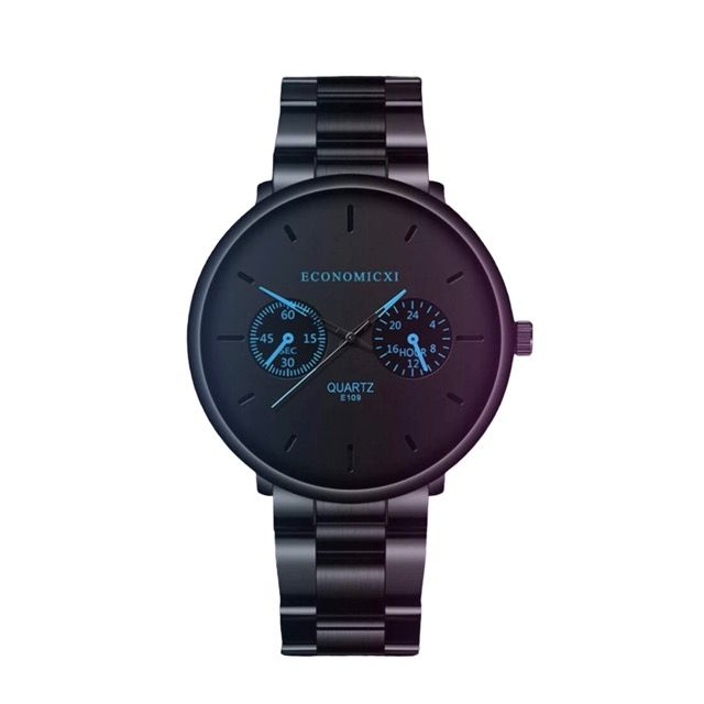 Luxury Quartz Men Watches Blue Pointer Casual Fashion Stainless Steel