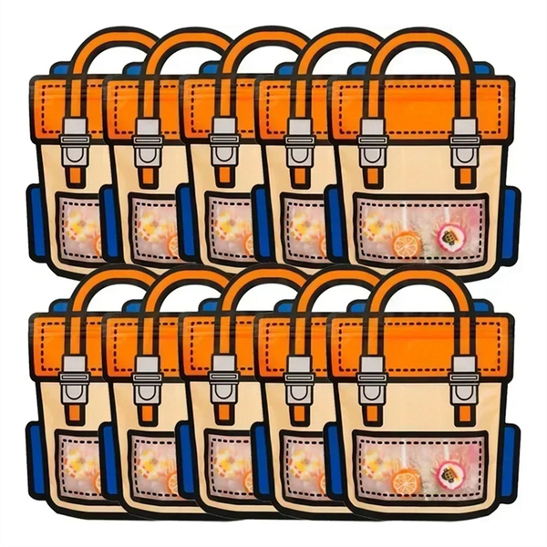 40PCS Gifts Packaging Bags Cartoon School Bag,B