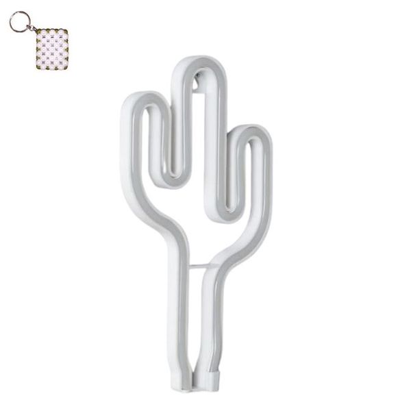 FA-A12 Cactus Neon Sign Lamp USB And Battery Operated And A Keyholder