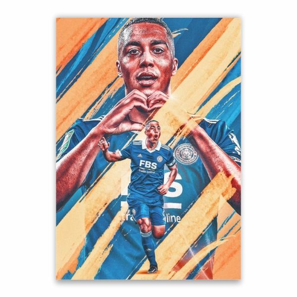 Youri Tielemans Leicester Poster - A1