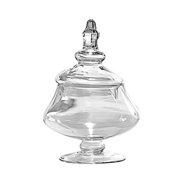 Home Decor Glass Ornament Decor Storage Containers Jar - 24cm