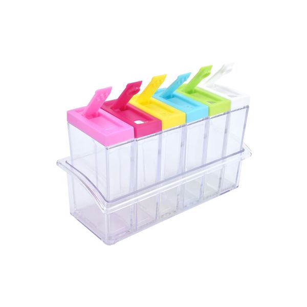 Multi-Functional 6 Boxes Seasoning Storage Set