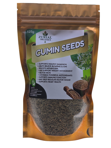 Zurial Organics Cumin Seeds 125g