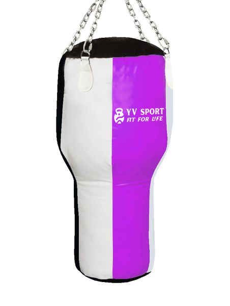 Angle Bag/Upper Cut Punching Bag - Purple and White