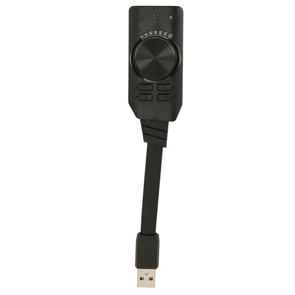 USB Sound Card Adapter 7.1 Volume Control USB External Stereo Sound Card