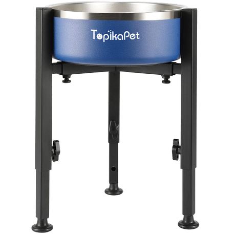 Adjustable Dog Bowls w/ Stand, Metal Elevated Holder Feeder for Dog Image