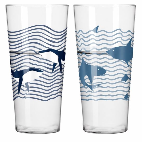 Ritzenhoff Allround Crystal Drinking Glass Wavelength Set of 2