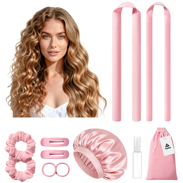 Topika Heatless Curls Overnight Soft Heatless Curlers Set 2 Pieces