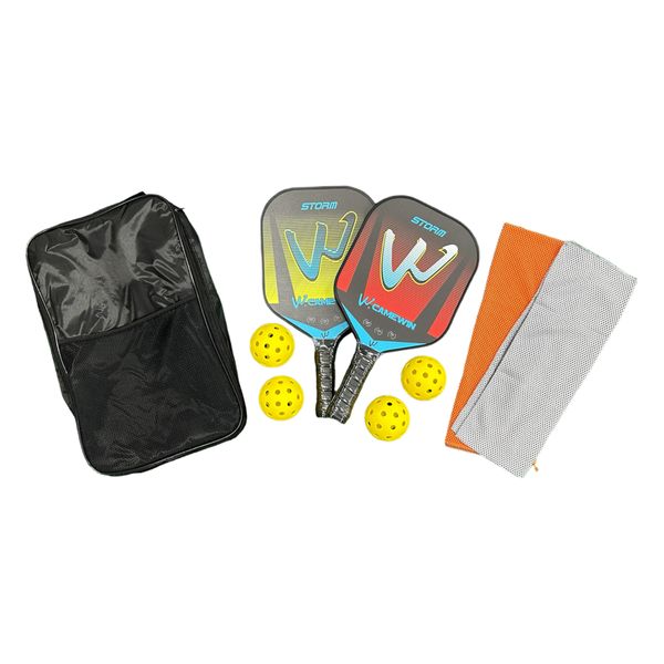 Camewin Strom Pickleball Rackets Set Outer Glass Fiber