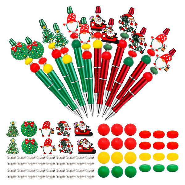 Christmas Beadable Pens Bead Pens