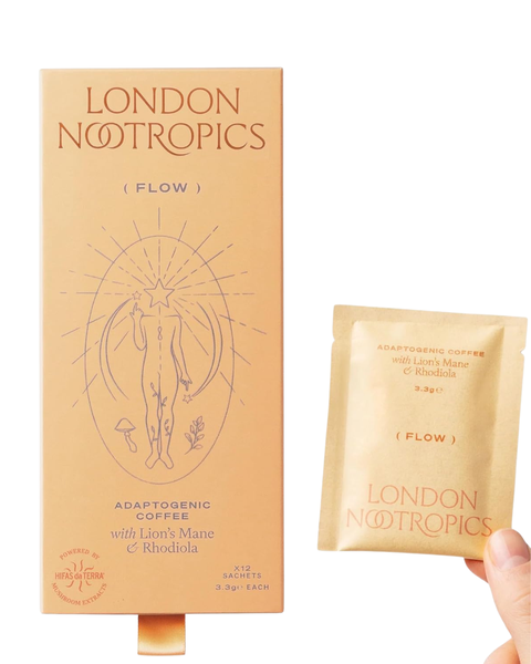 Lion's Mane Adaptogenic Coffee - Focus &amp; Concentration, 12 Sachets
