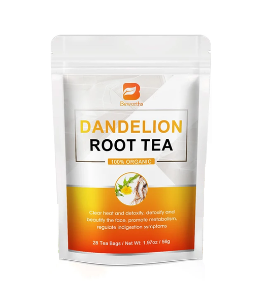 Beworths Organic Dandelion Root 28 Day Detox and Liver Support Tea