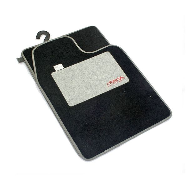 Car Mats - Autostyle Silver Grey Padded Car Mats (Set of 4)