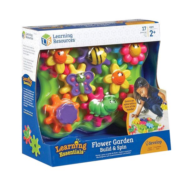 Learning Resources - Gears! Gears! - Jr Flower Garden Build &amp; Spin Playset