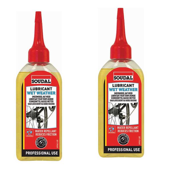 SOUDAL Cycle Lubricant Wet Weather Professional Use 100ml - 2 Pack