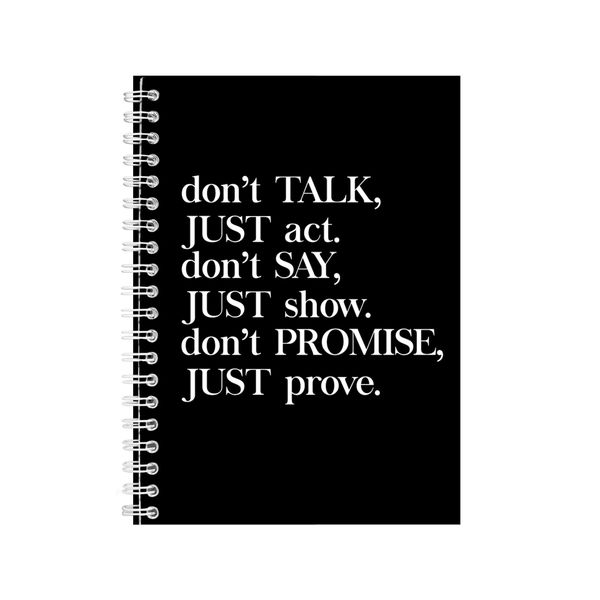 Prove A5 Notebook Spiral Lined Motivational Saying Graphic Notepad Gift 169