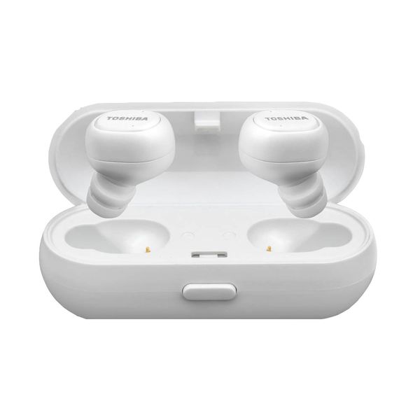 Toshiba, Bluetooth, Earbuds, White