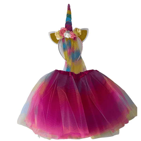 Multicoloured Unicorn Tutu Set (Age 3-6)