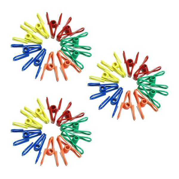 Multi-Purpose Clips for Office or Home Use - 10 Steel Clips - 3 Pack