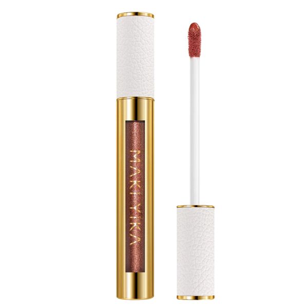 MAKI YIKA Metallic Liquid Lipstick BR09 Brown High Shine 1 Piece
