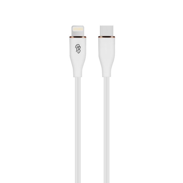 Pro Bass FlexiCord Series 2m 27W Type-C to Lightning Charging Cable - White