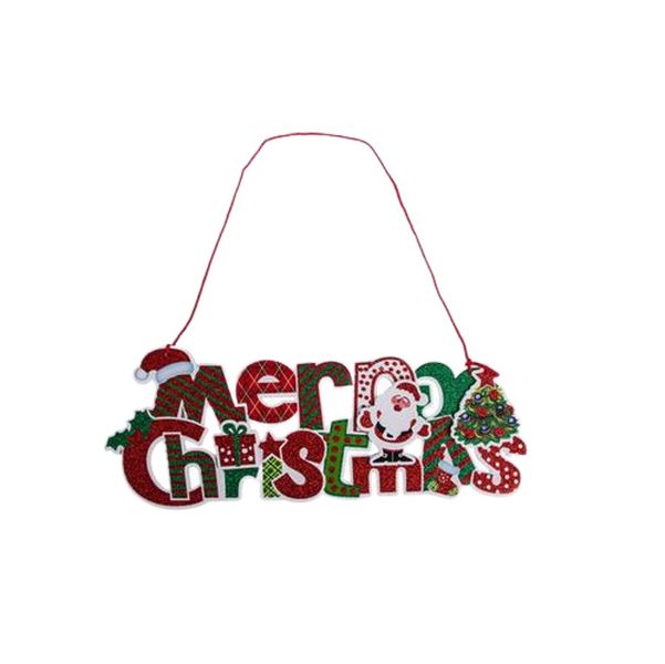 40cm Merry Christmas Hanging Wall Decor