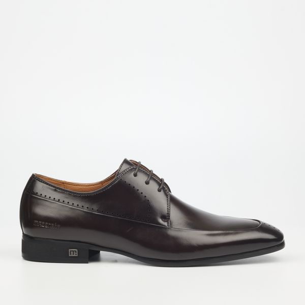 mazerata Men Choc Faux Leather Lace-Up