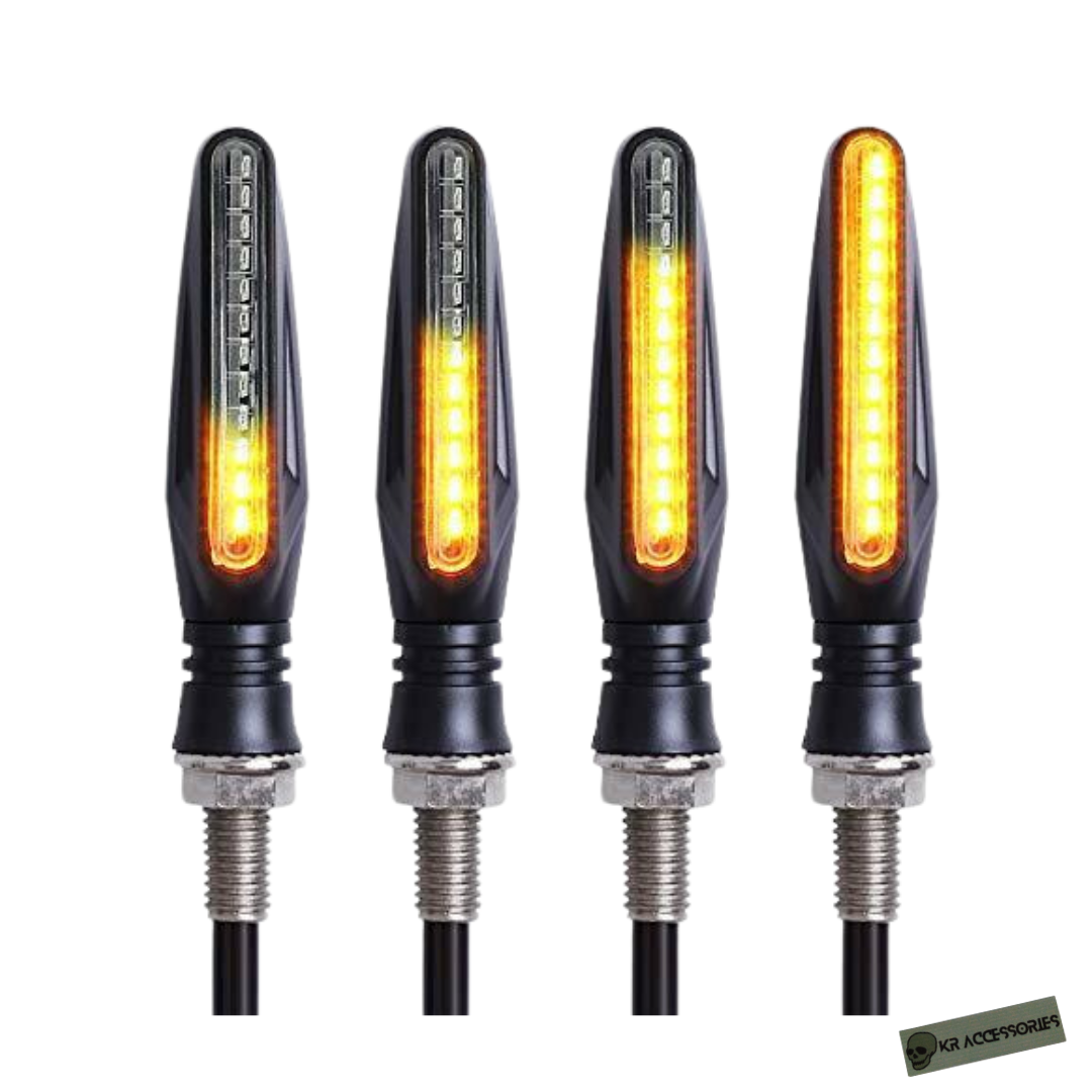 KR Motorcycle LED Flowing Indicators Set (4-Piece) | Shop Today. Get it ...