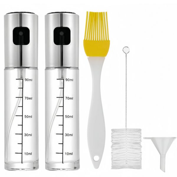 Oil Sprayer, Cooking Oil Sprayer with Brush Oil Dispenser Oil Spray Bottle