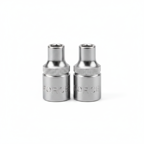Force 1/4-inch Drive 6 Point Standard Socket 11/32-inch - Chrome - 2 Pack