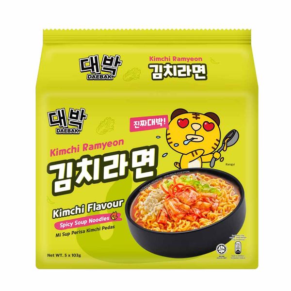 Daebak Kimchi Raman Noodles 103g x 5