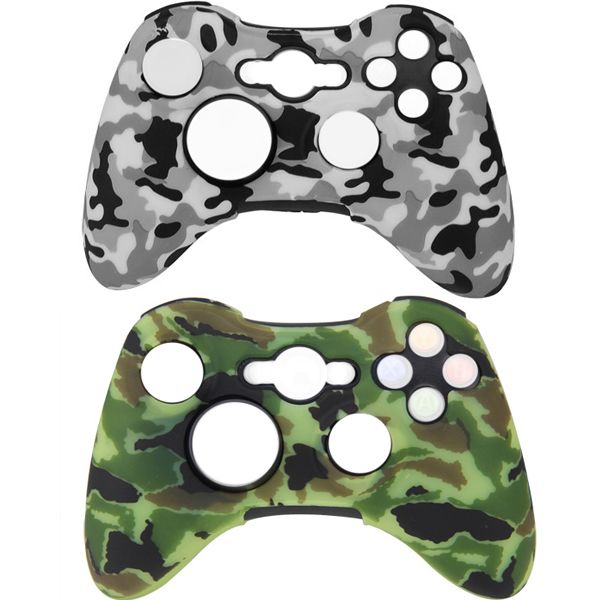 Unibright Silicone Covers (Pack of 2) Green and White Camo for Xbox360