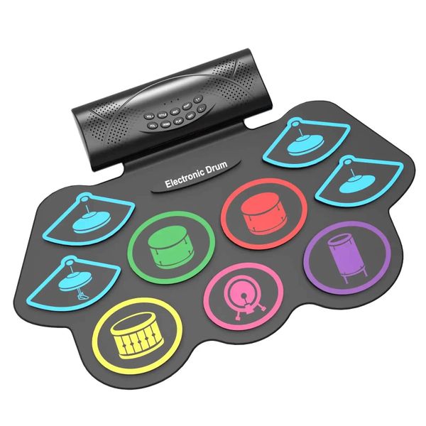 Electronic Drum Kit with Built-in Speaker