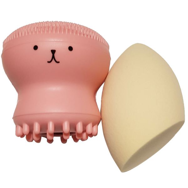 Make-Up sponge &amp; Face Exfoliation Tool - Nude