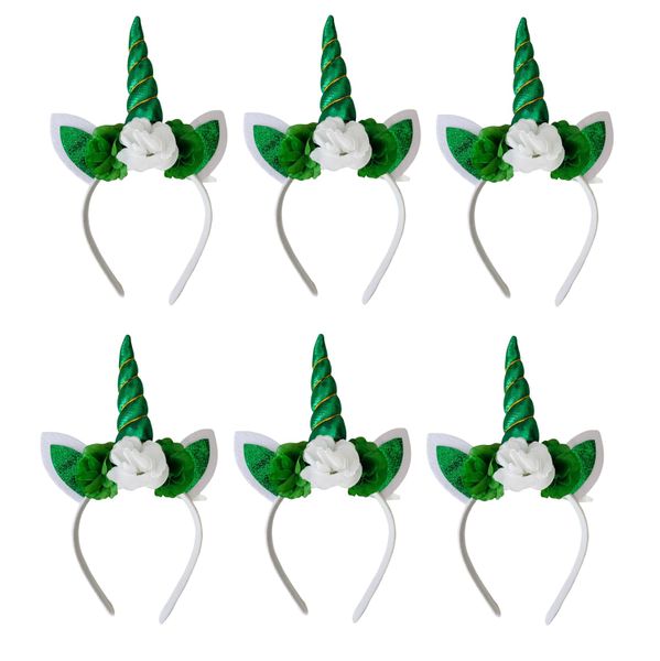 St Paddy's Day: St Patrick's Day Unicorn Headband (Set of 6)