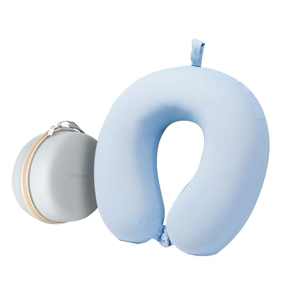 Ice Silk U-Pillow with Travel Storage Bag