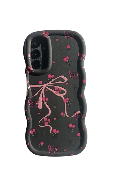 Bow Knot Designs - Black Phone Case Compatible with Samsung Galaxy A15