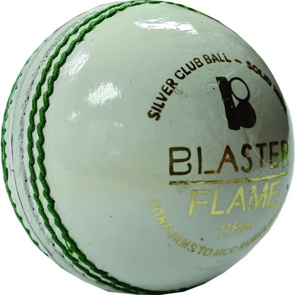 Blaster Flame Cricket Ball - White