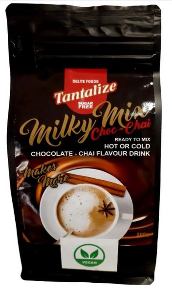 Tantalize Milky Mix Vegan Choc-Chai Hot Chocolate (200g)