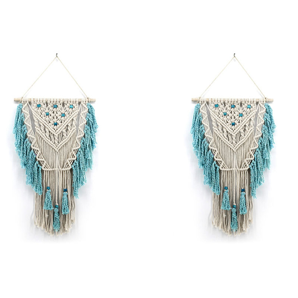 Wall Hanging Curtain Hand Woven Tapestry For Bedroom 45 X 75Cm